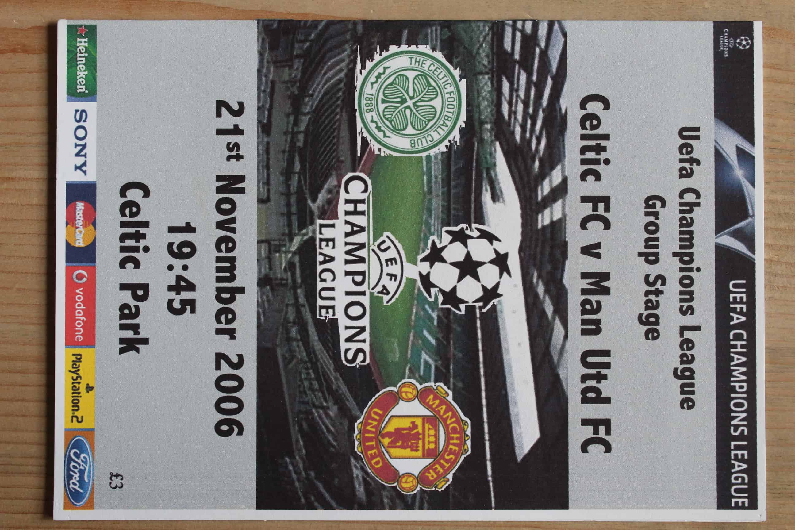 Celtic (Glasgow) FC v Manchester United FC